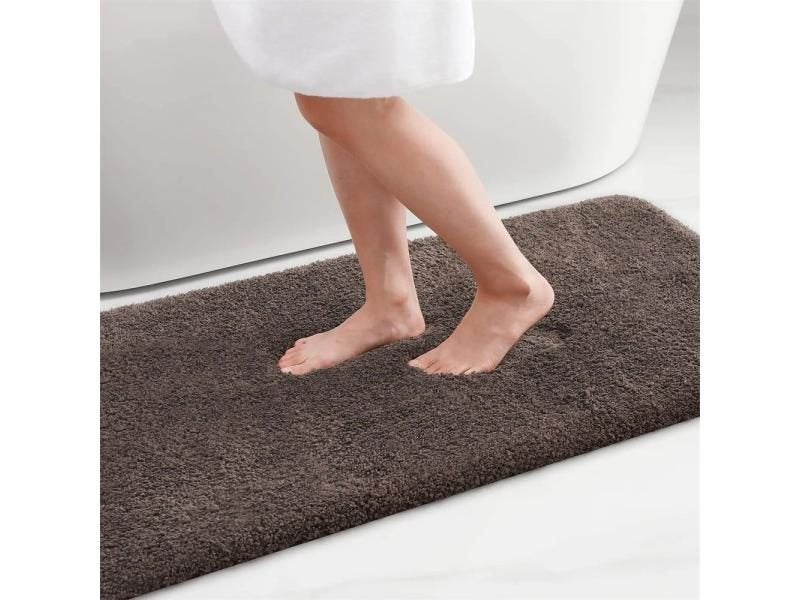 Soft Plush Bathroom Rug Non-Slip Absorbent Floor Protector Carousel 1