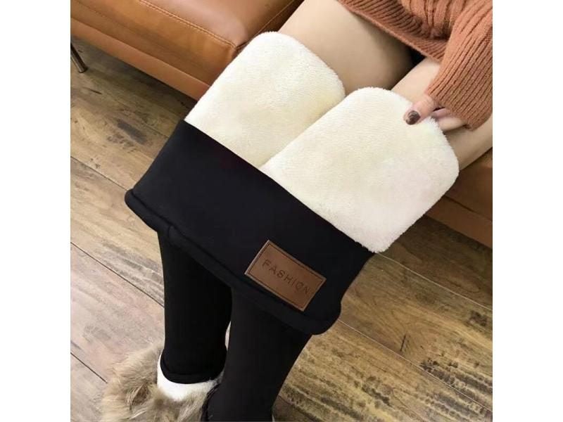High Waist Ultra Thick Imitation Lamb Velvet Leggings Carousel 1