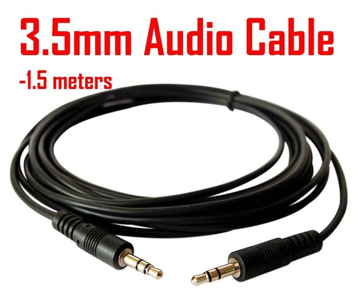 PTN 1.5M 3.5mm Audio Cable Lead Aux-in Cord MP3 iPod Speaker Car Audio Carousel 1