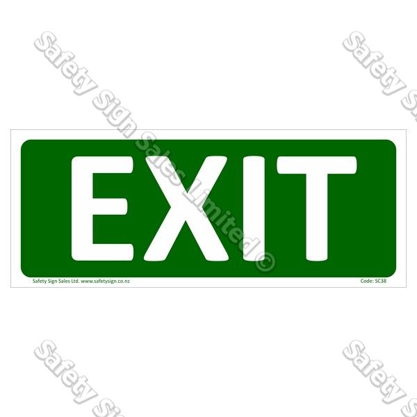 Safety Sign - Exit Sign 120x 300mm Carousel 1