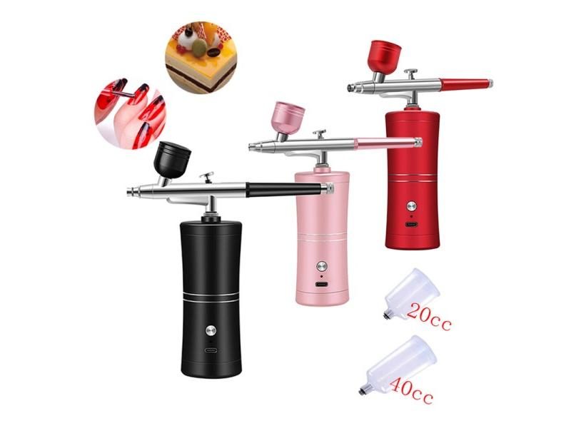 Portable Cordless Mini Airbrush Kit For Art And Model Painting Carousel 2