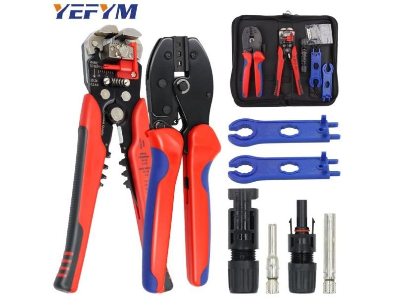 Solar PV Cable Crimp Tool Kit With Stripper And Connectors Carousel 2