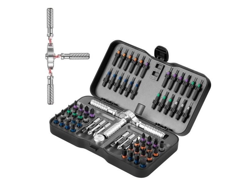 66in1 Magnetic Ratchet Screwdriver Set For Furniture Electronics Glasses Carousel 1