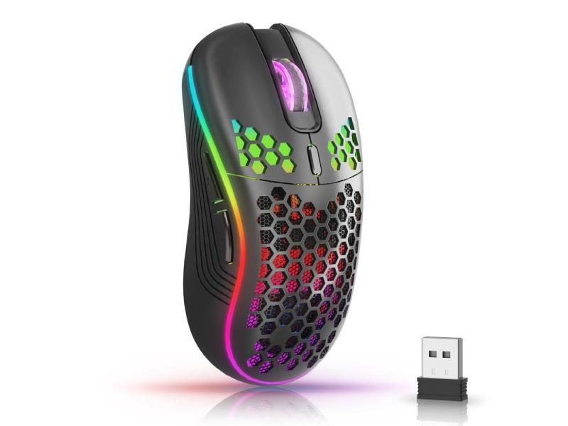RGB Backlit 6-button 3-speed DPI Wireless Gaming Mouse Carousel 1