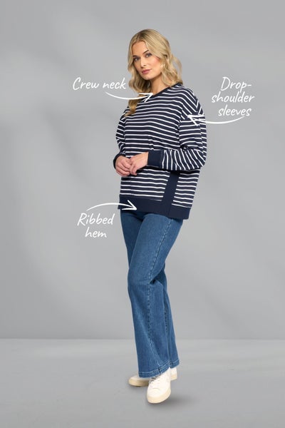 Vassalli Zone Sweater Ink Stripe Carousel 2