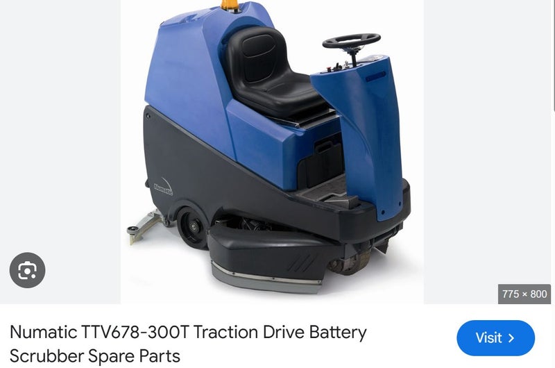 Numatic TTV678 Ride-On Battery Scrubber Dryer Carousel 3