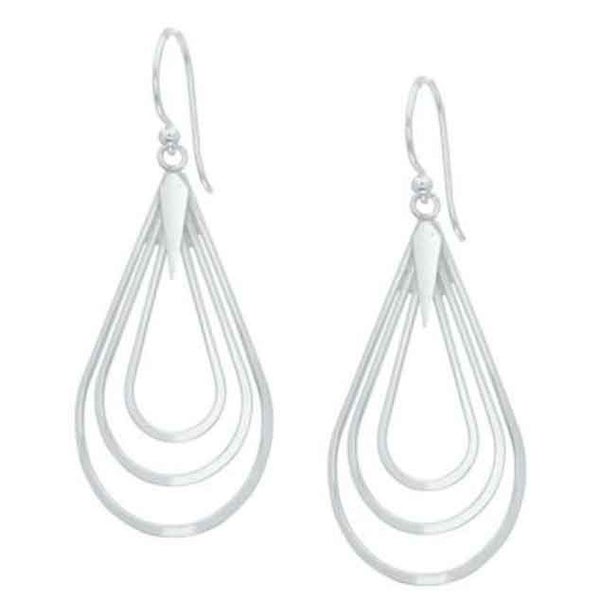 Silver Dangle Earrings "Ezra" Carousel 1