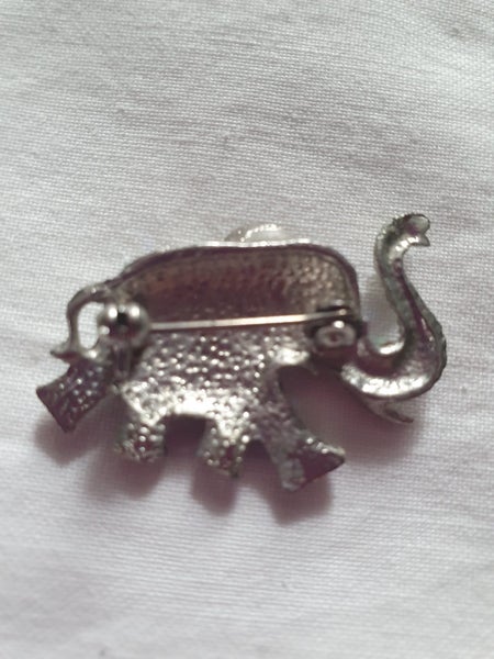 3 Brooches including Elephant. Carousel 6