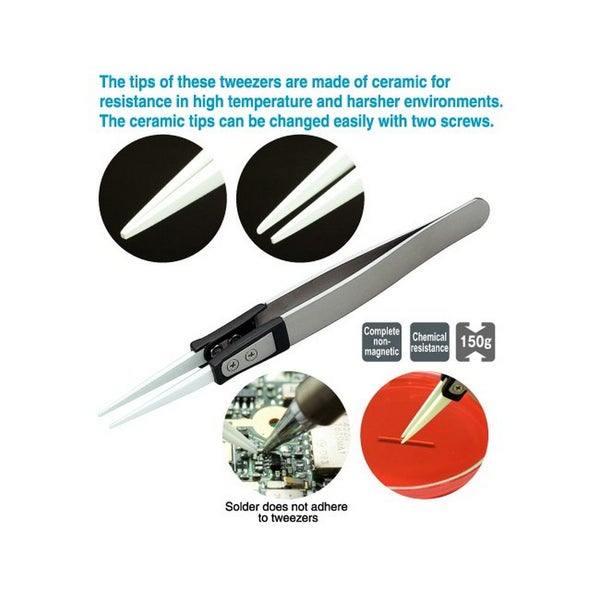 Ceramic Tweezer Stainless steel Zirconium ceramic Carousel 2