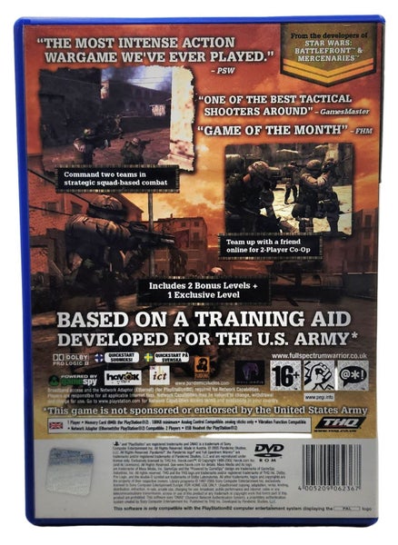 Full Spectrum Warrior - PlayStation 2 (PS2 Game) Carousel 2