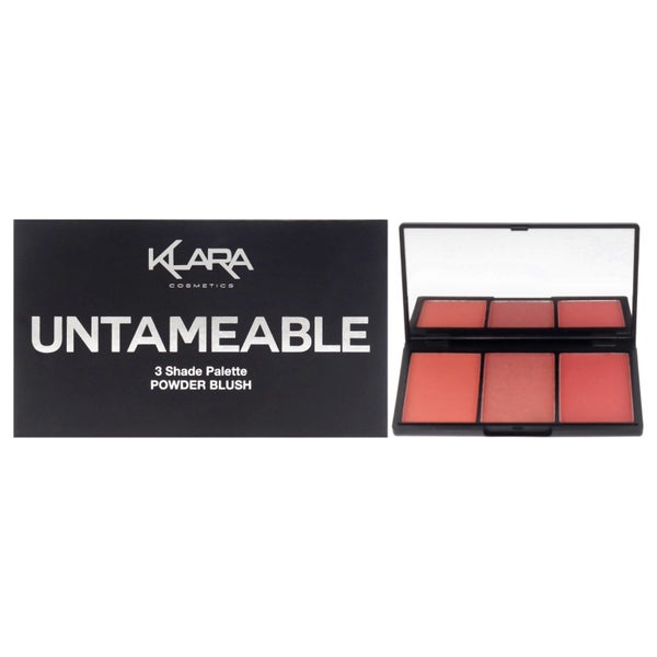 3 ShadesPowder Blush Palette - Untameable by Klara for Women - 0.35 oz Makeup Carousel 1