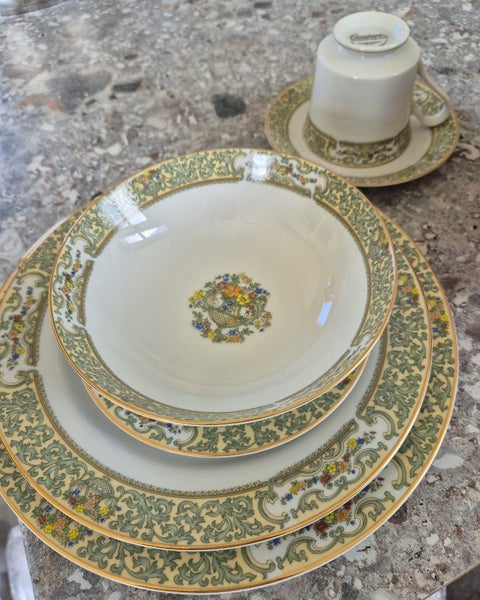 Mikasa full dinner set. Summer Bouquet. Rare Carousel 1