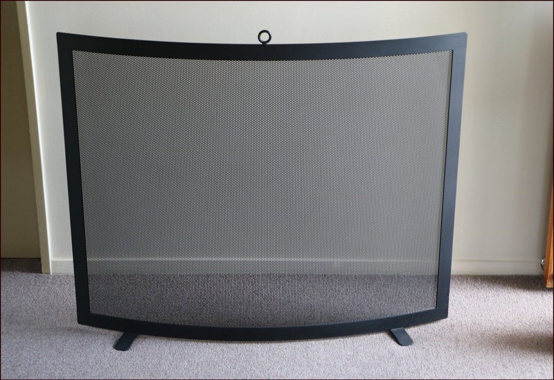 Curved Steel Fireplace Screen + Tool Set Carousel 1