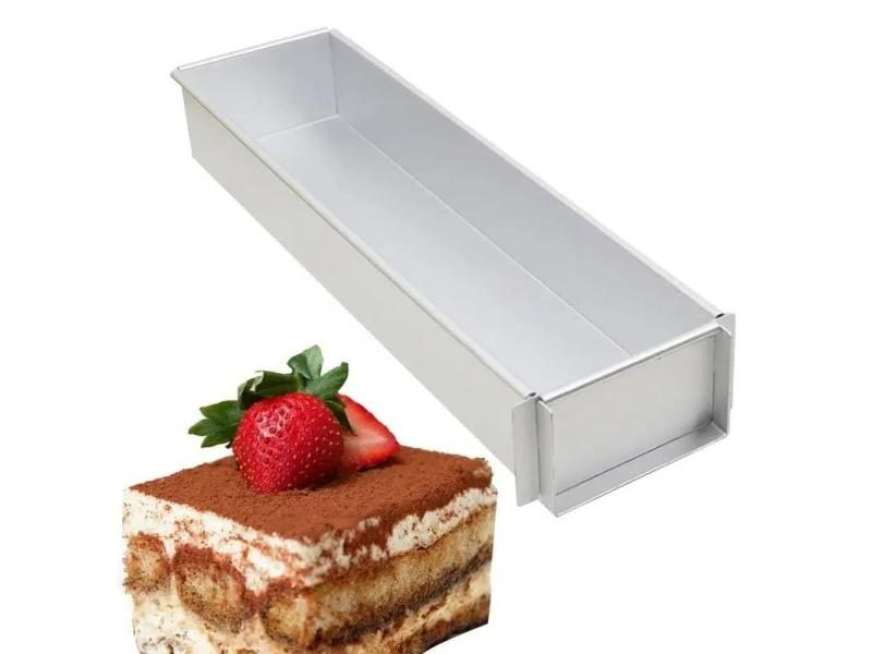 Rectangular Non-Stick Tiramisu Cake Mold Aluminum Alloy DIY Carousel 1
