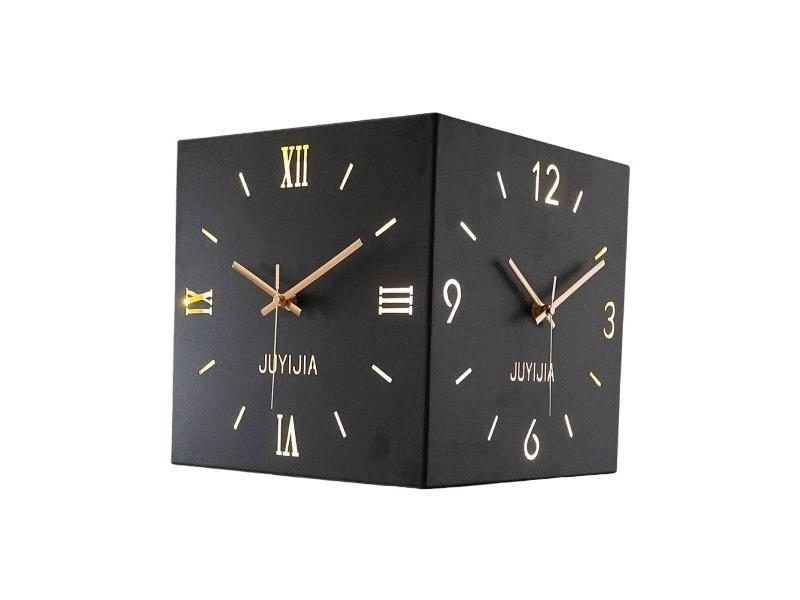 Nordic Modern Double-sided Electronic Wall Clock For Living Room Decor Carousel 1