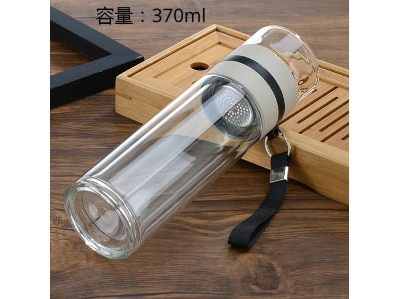 High Borosilicate Glass Tea Infuser Tumbler Water Bottle Carousel 1