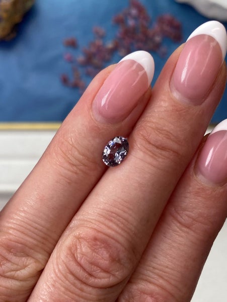 $1RES ~ $1300 Retail * 1.01ct Lavender Burmese Spinel - Showcase Gemstone Carousel 1