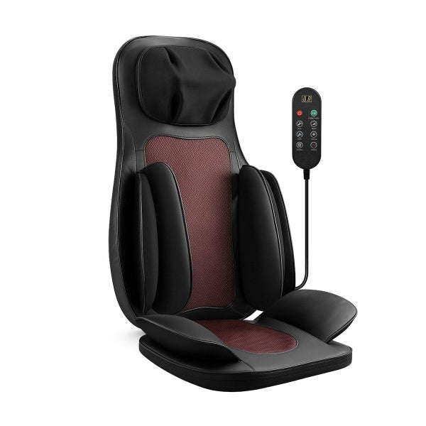 Massage Chair Cushion Seat Heated Neck Back Massager Pad Carousel 13