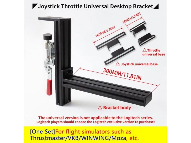Desktop Mounting Bracket For Flight Simulator Joysticks Carousel 1