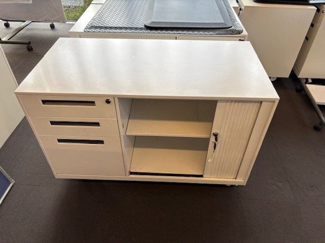 Office Caddy Mobile 3 Drawer/1 Cupboard - Tambour Door Carousel 2