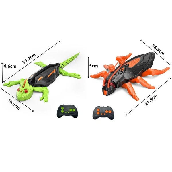 Wall Climbing RC Gecko Toy Electric Remote Control Lizard Car Halloween Gift Carousel 6