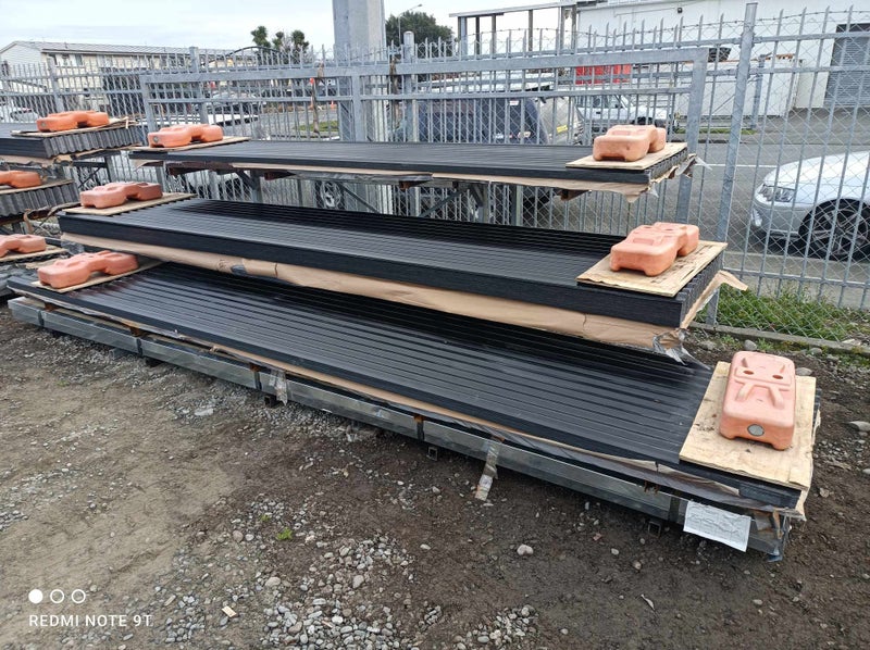 New Black (Ebony) 5m Corrugated Iron Roofing Carousel 1