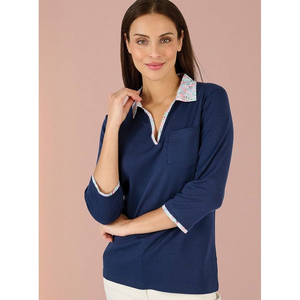 Gorgeous trim top - super casual and very nice to wear - size 18 - Blue Carousel 1