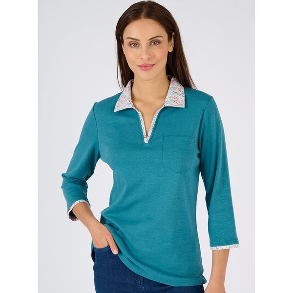 Gorgeous trim top - super casual and very nice to wear - size 18 - Blue Carousel 2