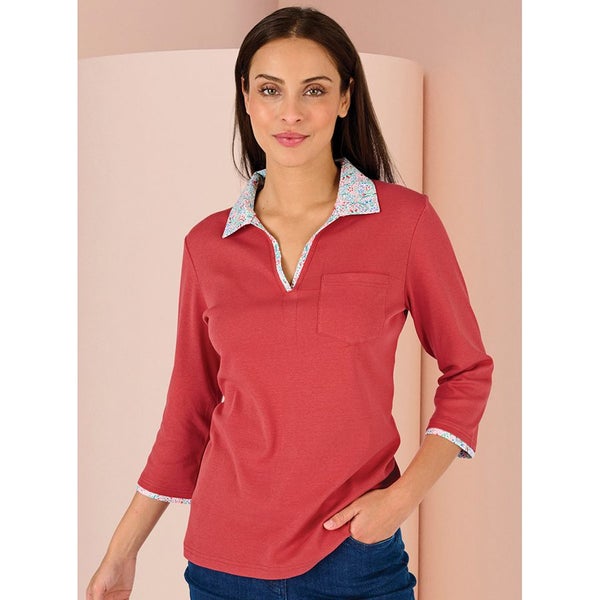 Gorgeous trim top - super casual and very nice to wear - size 18 - Blue Carousel 3