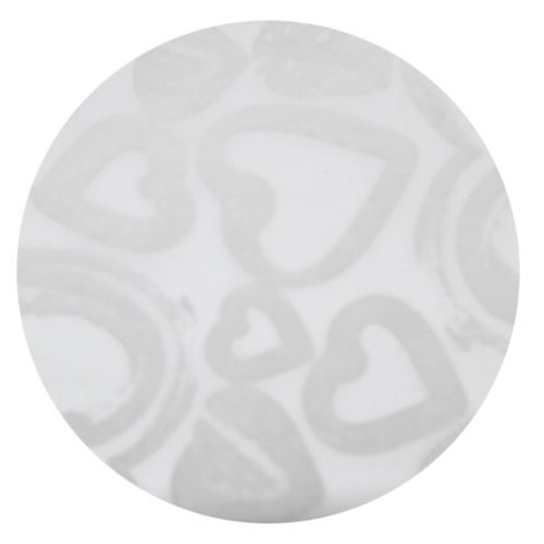 Non Woven Bag - Heart Pattern White 13cm (Pack of 10) Carousel 2