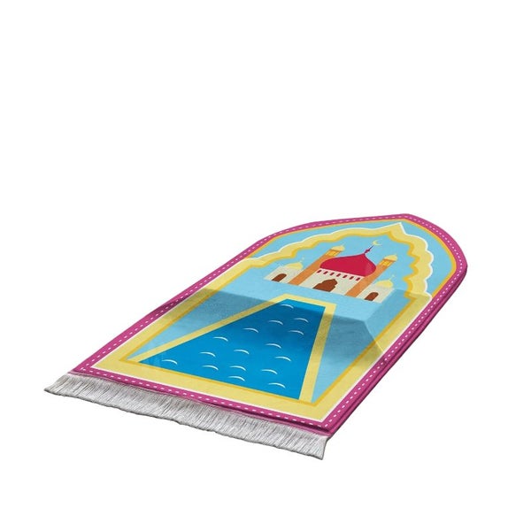Thick Sponge Slow Rebound Prayer Mat With Tassels Arch Design Floor Worship Carousel 7
