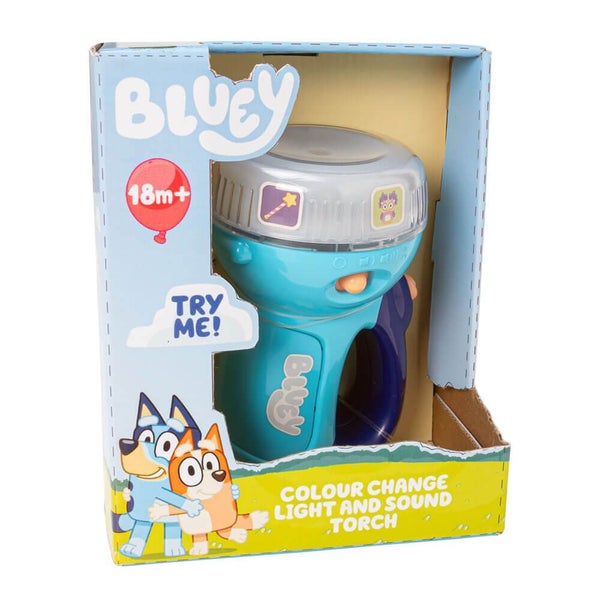Bluey | Bluey Colour Change Light & Sound Torch | Interactive Toy | 1 year+ Carousel 1
