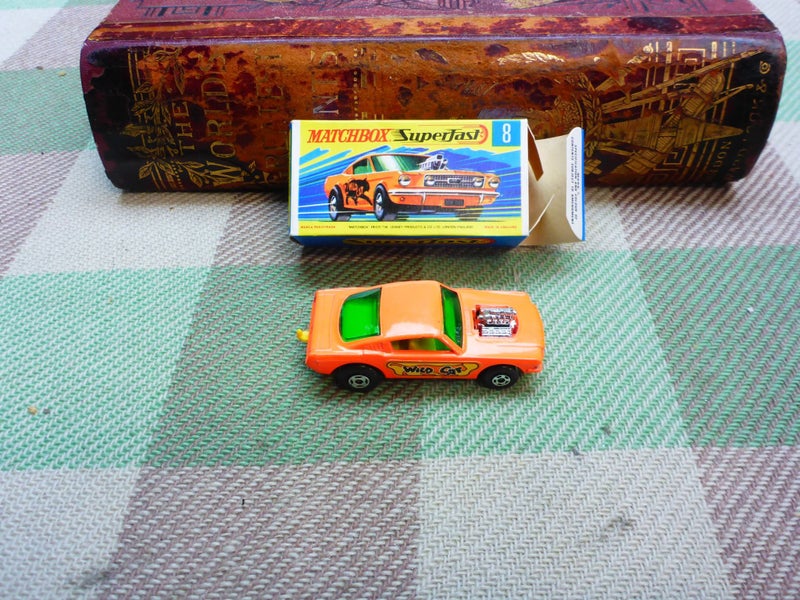 Vintage Boxed Matchbox Diecast Toy Superfast No. 8 Wild Cat Dragster Die Cast Carousel 2