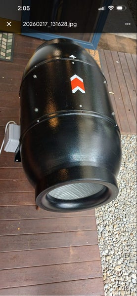 300mm silenced 2 speed inline fan (never been installed) Carousel 4