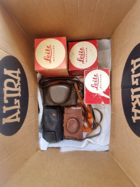 Leica Collection – Pre-War Leica III + Leicaflex + 3 Lenses + Boxes – Bulk Lot Carousel 20