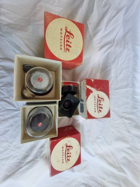 Leica Collection – Pre-War Leica III + Leicaflex + 3 Lenses + Boxes – Bulk Lot Carousel 2
