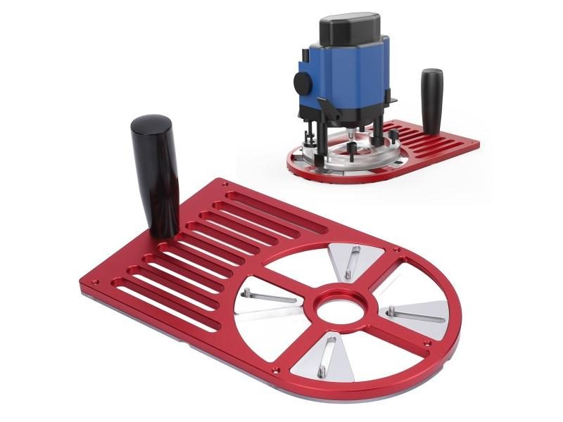 Aluminum Alloy Adjustable Router Workbench Base For 65 - 132mm Trimmer Carousel 1