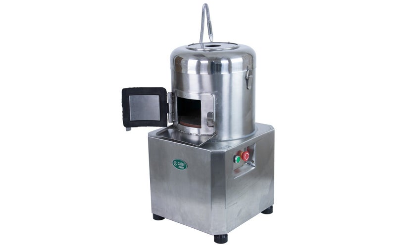 8kg Potato Peeling Machine - 350W Electric - Commercial Kitchen Drum Peeler Carousel 2