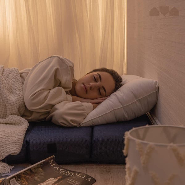 Fraser Country: Double - Tri-Fold Foam Folding Mattress and Sofa Bed (Navy) Carousel 5