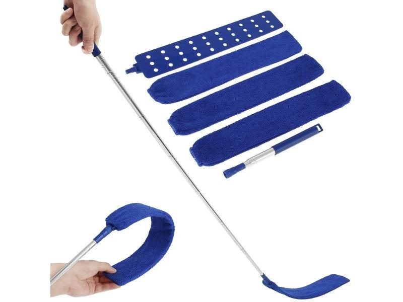 Retractable Long Handle Gap Dust Cleaner With Microfiber Brush Carousel 1