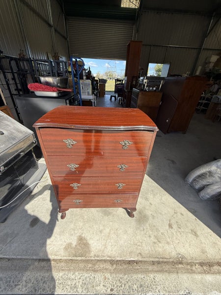 Mahogany 4 Draw Tallboy Carousel 1