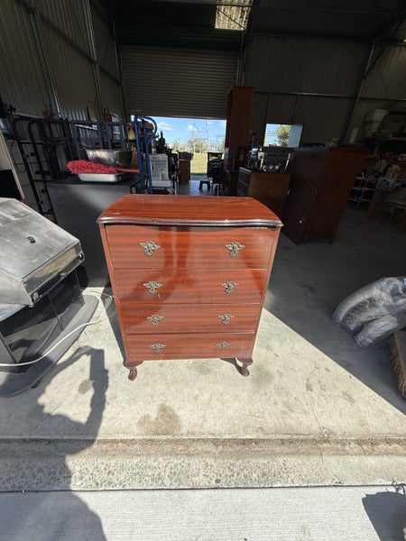 Mahogany 4 Draw Tallboy Carousel 2