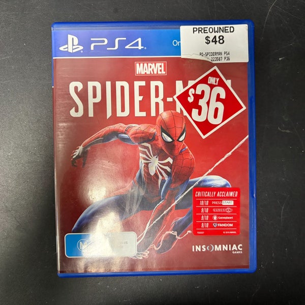 *$1 RESERVE* Marvel Spider-Man - PlayStation 4 / PS4 Game (Auction No 61) Carousel 1