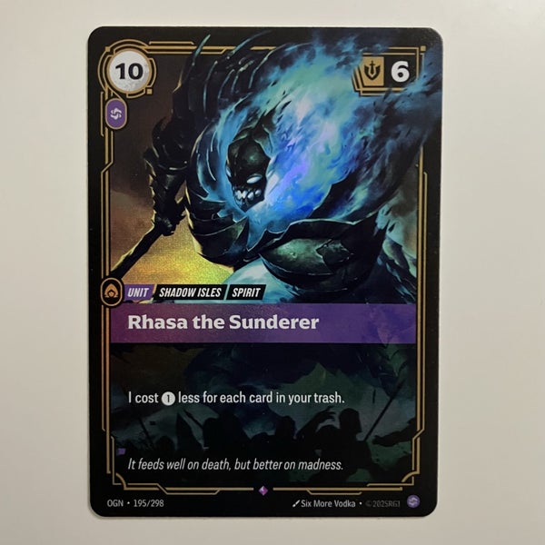 Riftbound Rhasa the Sunderer 195/298 Carousel 1