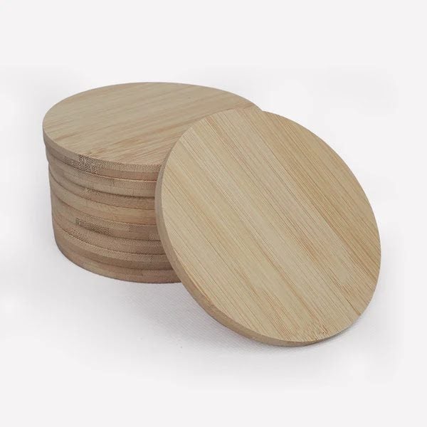 Round Bamboo Coasters (5 Pieces) Carousel 2