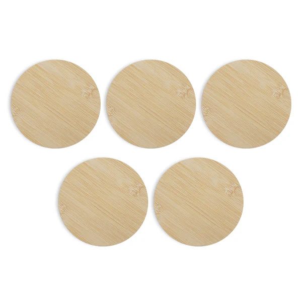 Round Bamboo Coasters (5 Pieces) Carousel 5