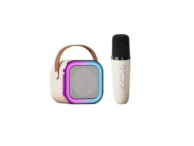 Wireless RGB Lights Portable Karaoke Machine Set With 2 Mics Carousel 1