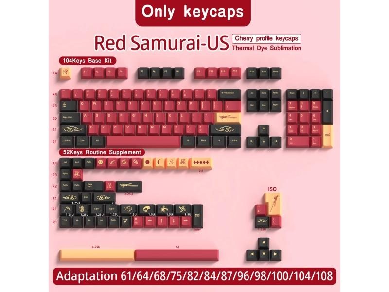 GMK Mechanical Keyboard PBT Keycaps ISO Layout Cherry Profile Carousel 1