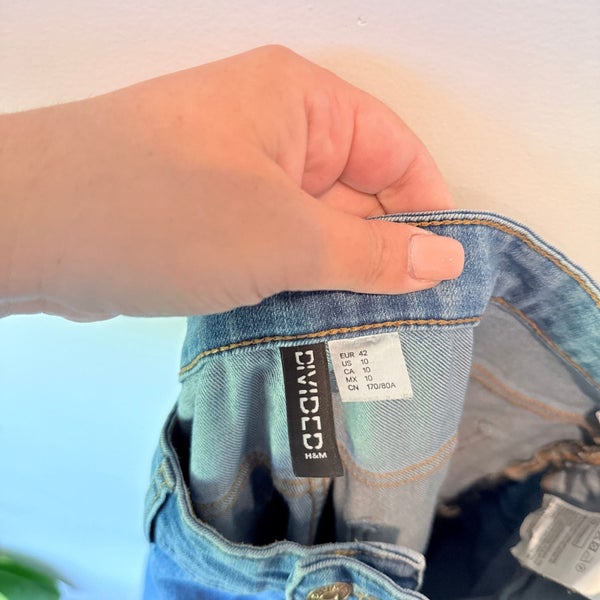 H & M Divided Size 14 High-Rise Skinny Jeans Carousel 2