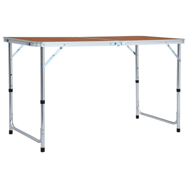 vidaXL Foldable Camping Table Aluminium 120x60 cm Carousel 1
